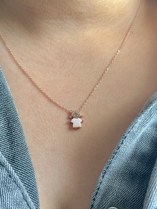 Baby Girl Rose Gold Necklace